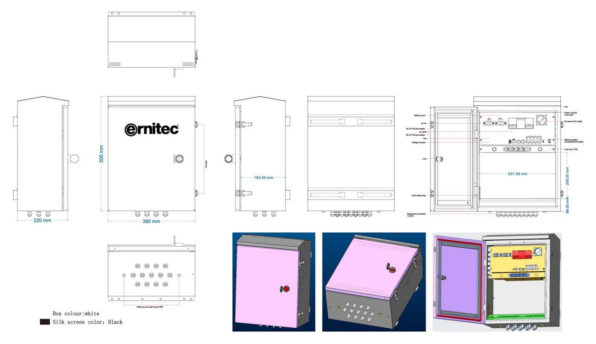 EAN 5715063643341 - Ernitec ELECTRA-M10-OUTDOOR-UPS switch Gestionado L2 Gigabit Ethernet (10/100/1000) Energía sobre Etherne imagen 2