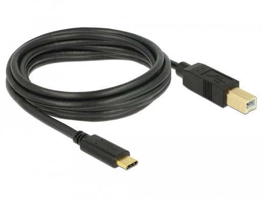 EAN 4043619836666 - DeLOCK 83666 cable USB USB 2.0 3 m USB C USB B 0,48 Gbit/s Negro imagen 1