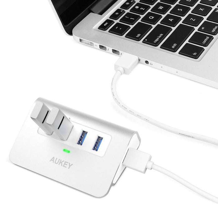EAN 5902666662231 - AUKEY CB-H5 hub de interfaz USB 3.2 Gen 1 (3.1 Gen 1) Type-A 5000 Mbit/s Aluminio imagen 3