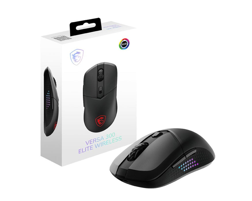 EAN 4711377245951 - MSI VERSA 300 ELITE WIRELESS ratón Juego mano derecha RF Wireless + Bluetooth + USB Type-C Óptico 26000 D imagen 5