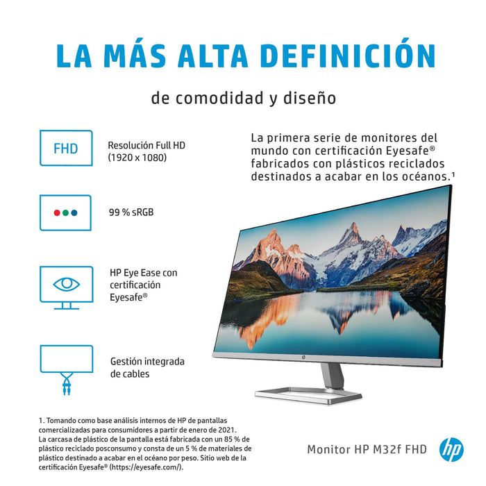 EAN 195161474101 - HP M32f FHD Monitor pantalla para PC 80 cm (31.5") 1920 x 1080 Pixeles Full HD LED imagen 10