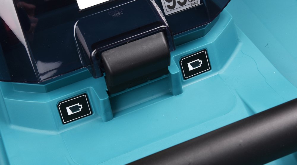 EAN 0088381756631 - Makita DLM480Z cortadora de césped Cortacésped manual Batería Negro, Turquesa imagen 16