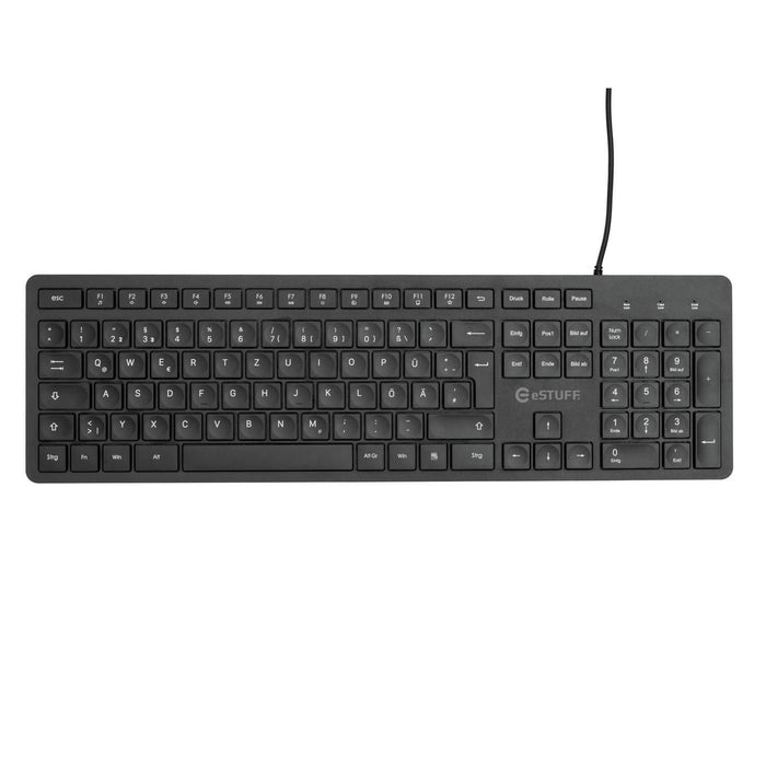 EAN 5704174595700 - eSTUFF GLB211402 teclado Oficina USB QWERTZ Alemán Negro imagen 3