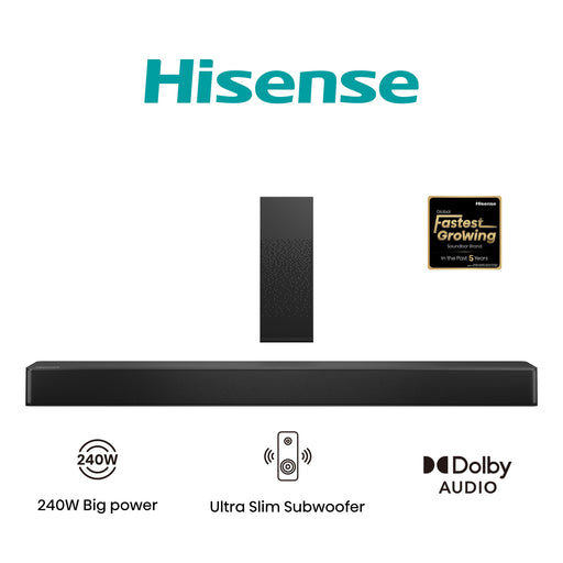 EAN 6942147497937 - Hisense HS2100 altavoz soundbar Negro 2.1 canales 240 W imagen 1