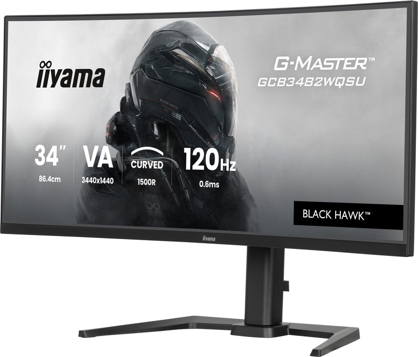 EAN 4948570125159 - iiyama GCB3482WQSU-B1 pantalla para PC 86,4 cm (34") 3440 x 1440 Pixeles UltraWide Quad HD LED Negro imagen 3