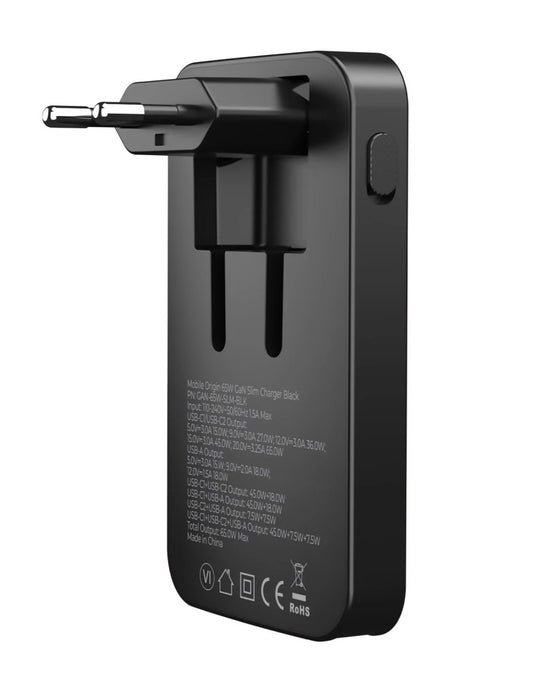 EAN 8594215991779 - Mobile Origin GAN-65W-SLM-BLK cargador de dispositivo móvil Universal Negro USB Carga rápida Interior imagen 5