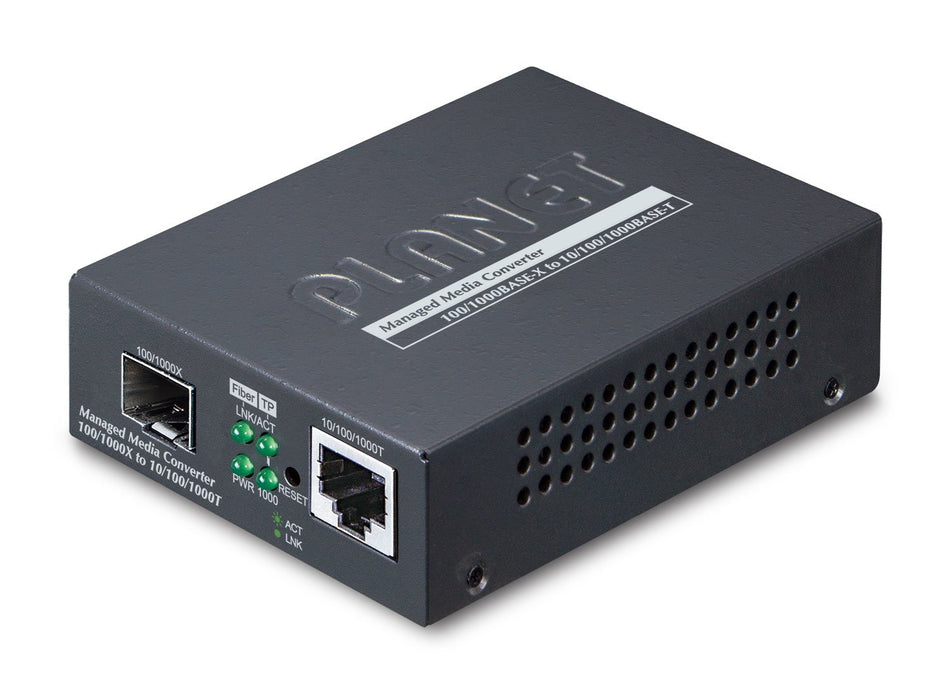 EAN 4711605286817 - PLANET Web/SNMP Man convertidor de medio Negro imagen 1