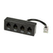 EAN 4052792035544 - LogiLink 0.1m RJ45/4xRJ11 teléfono divisor Negro imagen 1