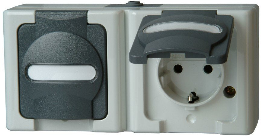 EAN 4008224259422 - Kopp 131256002 toma de corriente CEE 7/3 Negro, Gris imagen 1