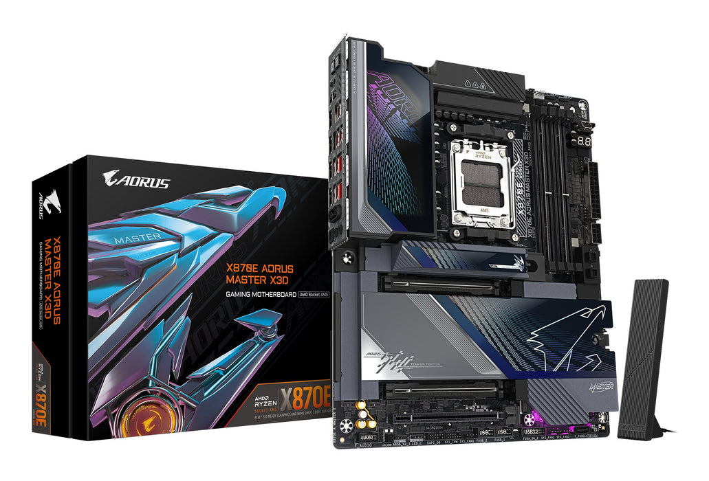 EAN 4719331878894 - GIGABYTE X870E AORUS MASTER X3D AMD X870E Zócalo AM5 ATX imagen 1
