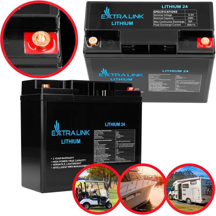 EAN 5905090330424 - Extralink EX.30424 batería recargable industrial Fosfato de hierro-litio (LiFePo4) 24000 mAh 12,8 V imagen 7
