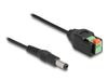 EAN 4043619662531 - DeLOCK 66253 cable de transmisión Negro, Verde 0,15 m 5.5 x 2.1 mm Regleta de bornes de 2 pines imagen 1