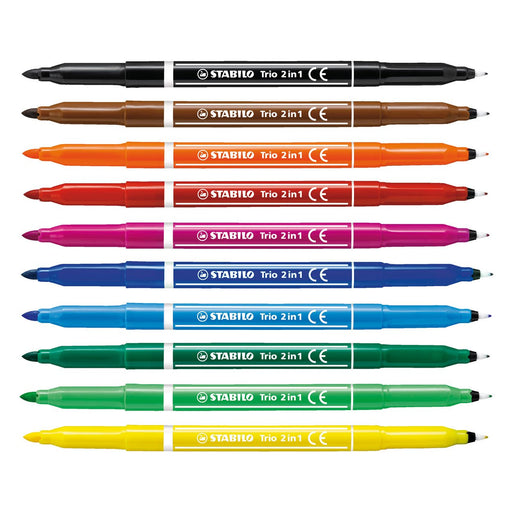 EAN 4006381361729 - STABILO Trio 2 in 1 rotulador Multicolor 10 pieza(s) imagen 1