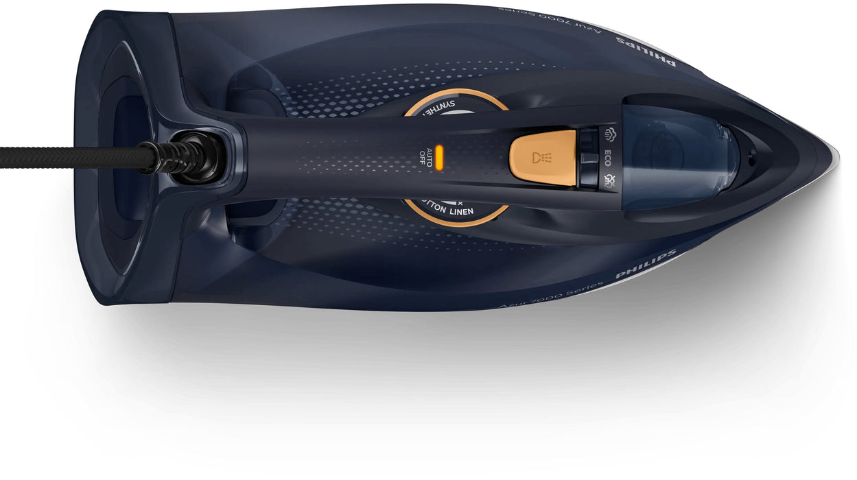 EAN 8720389016103 - Philips 7000 series DST7060/20 plancha Plancha a vapor Suela SteamGlide Elite 3000 W Azul, Amarillo imagen 2