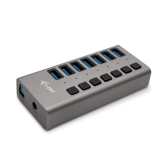 EAN 8595611702938 - i-tec U3CHARGEHUB7 cargador de dispositivo móvil Universal Gris Corriente alterna Carga rápida Interior imagen 1