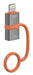 EAN 4252011911677 - 4smarts 541522 adaptador de cable de vídeo Lightning USB Tipo C Gris, Naranja imagen 5