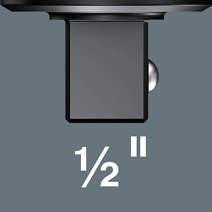 EAN 4013288196453 - Wera 7772 C Torque wrench end fitting Negro, Plata 12.5 mm 1 pieza(s) imagen 4