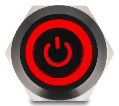 EAN 4043619220236 - DeLOCK 22023 interruptor eléctrico Interruptor pulsador Negro, Rojo imagen 3
