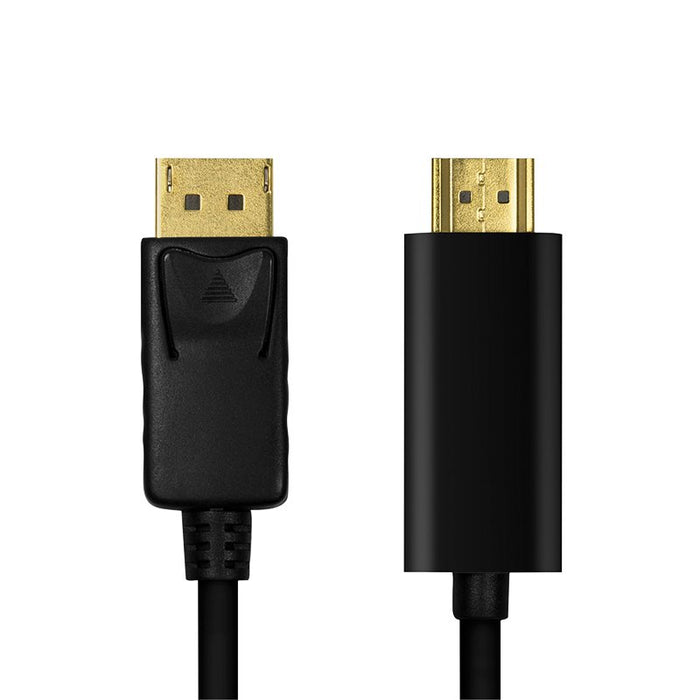 EAN 4052792052299 - LogiLink CV0127 adaptador de cable de vídeo 2 m DisplayPort HDMI tipo A (Estándar) Negro imagen 2