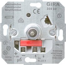 EAN 4010337309000 - GIRA 030900 regulador Integrado Atenuador e interruptor Metálico imagen 1