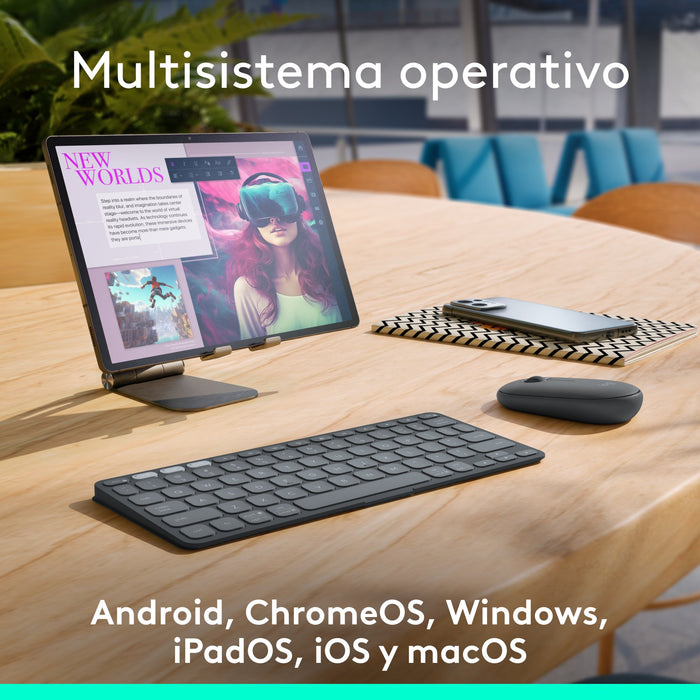 EAN 5099206125773 - Logitech 920-012973 teclado para móvil QWERTY Español Bluetooth Grafito imagen 5