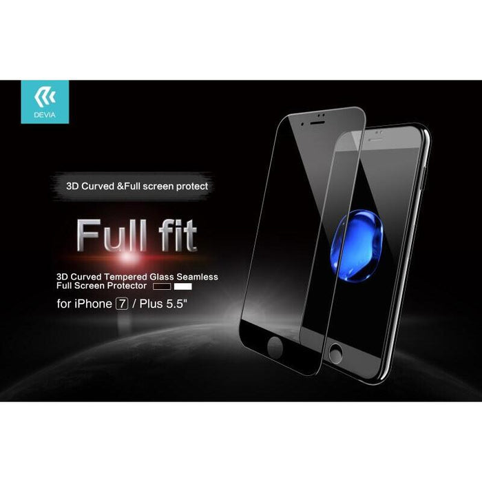 3d Curved Tempered Glass Seamless Full Screen Iphone 7 Black