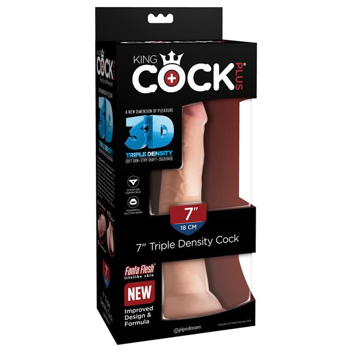 King Cock - Pene Realístico Triple Densidad 20x7cm