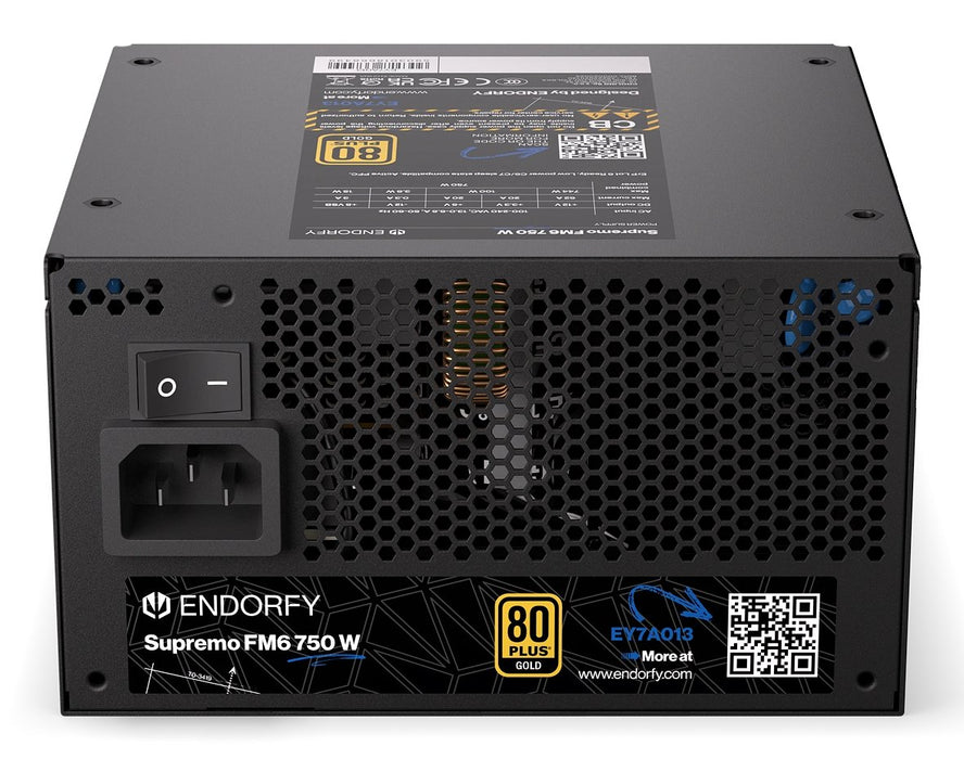 EAN 5903018668499 - ENDORFY Supremo FM6 750 W unidad de fuente de alimentación 24-pin ATX ATX Negro imagen 9