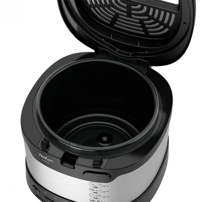 EAN 3045386381807 - Tefal Uno FF215D Sencillo Independiente 1600 W Freidora Negro, Acero inoxidable imagen 2
