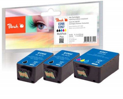 EAN 7640173433194 - Peach PI200-587 cartucho de tinta 3 pieza(s) Negro, Cian, Magenta, Amarillo imagen 1
