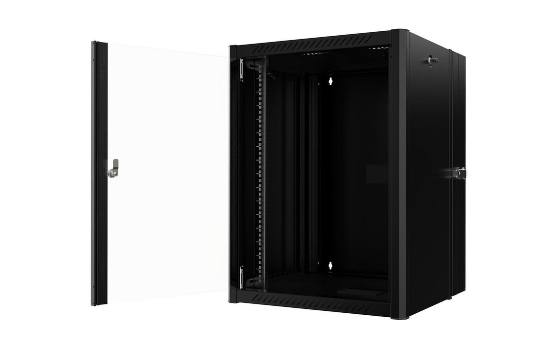 EAN 5715063210604 - Lanview RWP16U45BL-D armario rack 16U Bastidor de pared Negro imagen 3