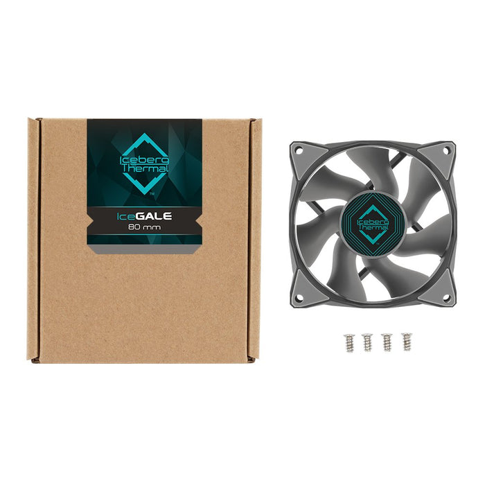 EAN 1230000071017 - Iceberg Thermal IceGALE Carcasa del ordenador Ventilador 8 cm Gris 1 pieza(s) imagen 4