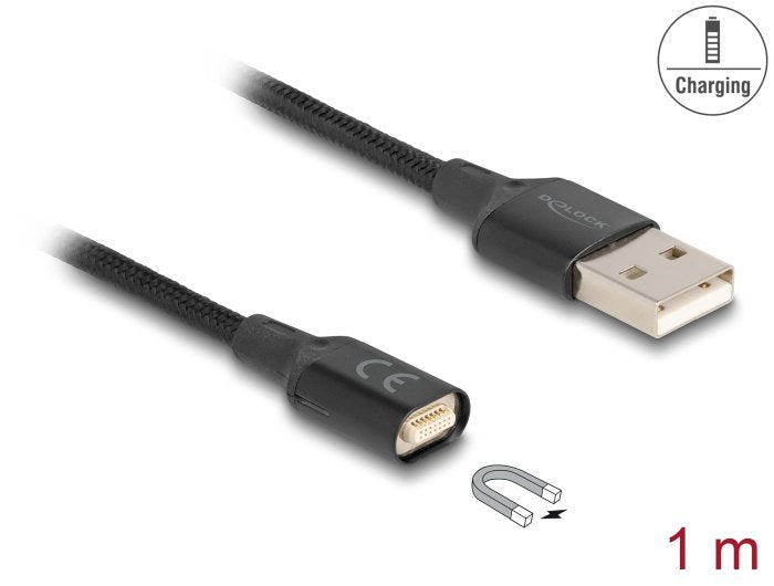 EAN 4043619881673 - DeLOCK 88167 cambiador de género para cable USB 2.0 Type-A magnet interface Negro imagen 3