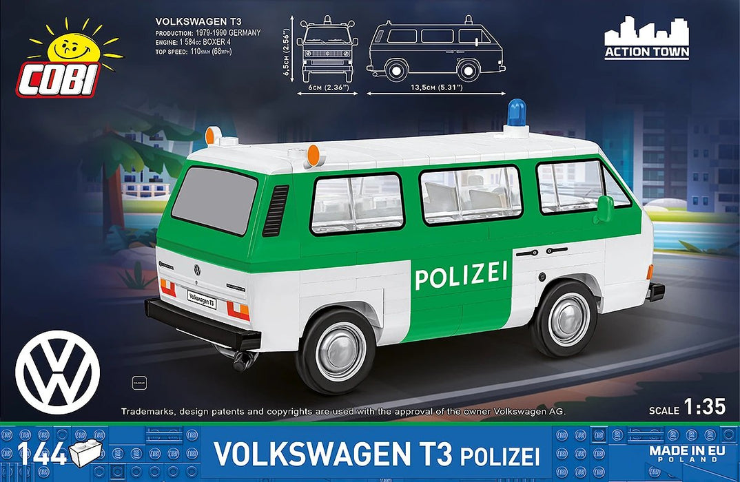 EAN 5902251246372 - COBI Volkswagen T3 Police imagen 4