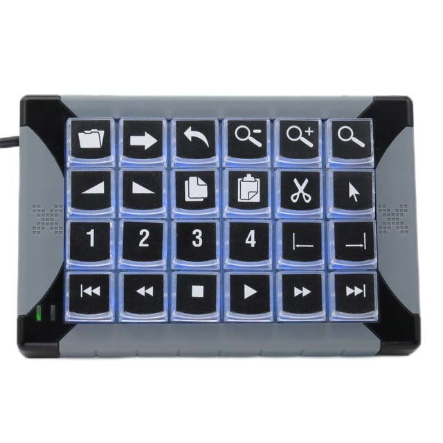 EAN 0703273002404 - P&I Engineering XK-24 teclado USB Negro, Gris imagen 4