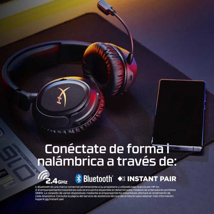 EAN 0198990148311 - HyperX Cloud Flight 2 Auriculares Inalámbrico Diadema Juego Bluetooth Negro imagen 8
