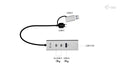 EAN 8595611707834 - i-tec CAMETALG325HUB hub de interfaz USB 3.2 Gen 1 (3.1 Gen 1) Type-A + Type-C 5 Mbit/s Plata imagen 4