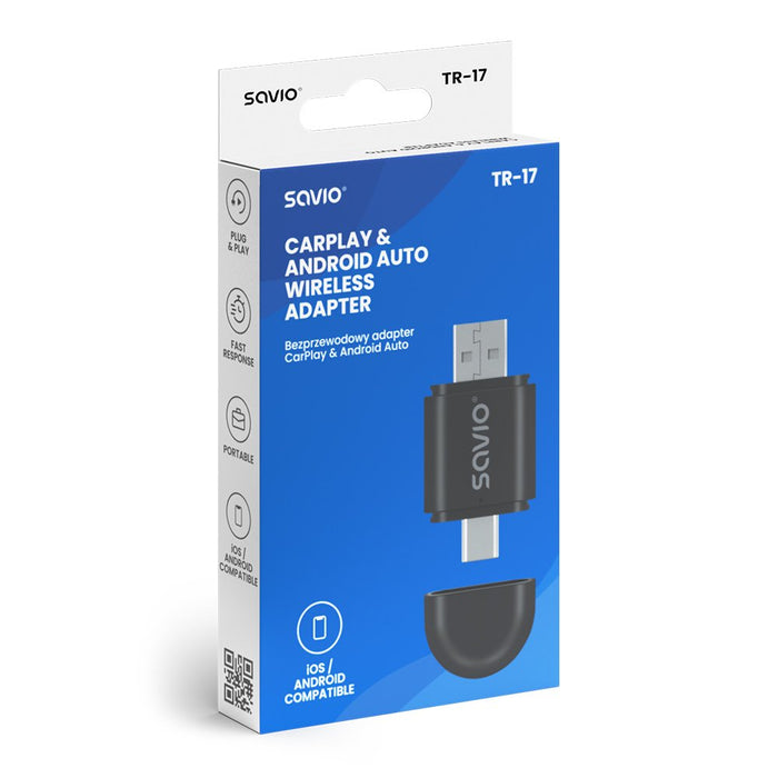EAN 5901986049272 - Savio TR-17 transmisor de audio inalámbrico USB 10 m Negro imagen 8