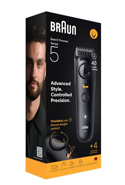 EAN 7500435244992 - Braun BeardTrimmer 9 BT5520 depiladora para la barba Batería 40 2 cm Mojado y seco Negro imagen 2