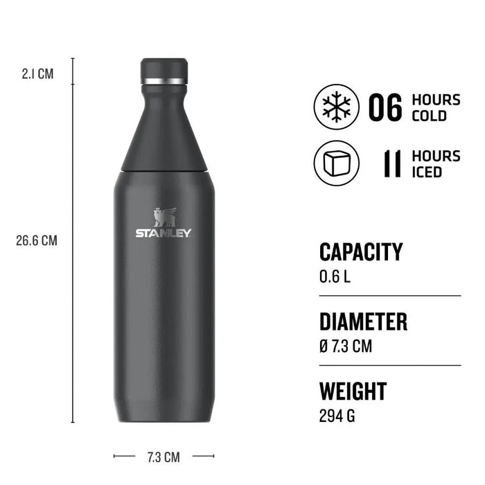 EAN 1210001958937 - Stanley 1913 10-12069-024 bidón de agua Uso diario 0,6 ml Acero inoxidable Negro imagen 3