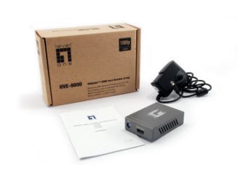 EAN 4015867145319 - LevelOne HVE-9000 extensor audio/video Receptor AV Gris imagen 5