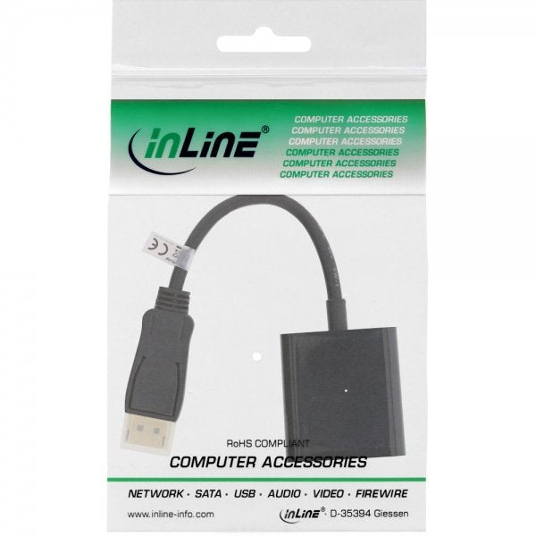 EAN 4043718126262 - InLine 4043718126262 0,15 m DisplayPort DVI-D Negro imagen 2