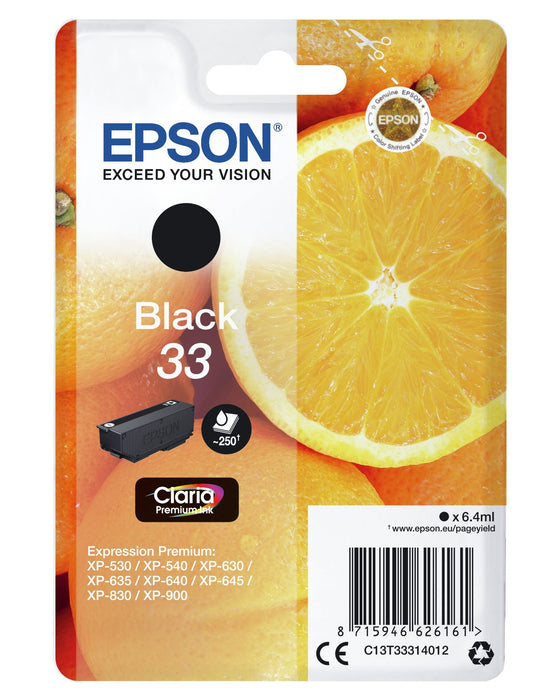 EAN 8715946626178 - Epson Oranges C13T33314022 cartucho de tinta 1 pieza(s) Original Negro imagen 3