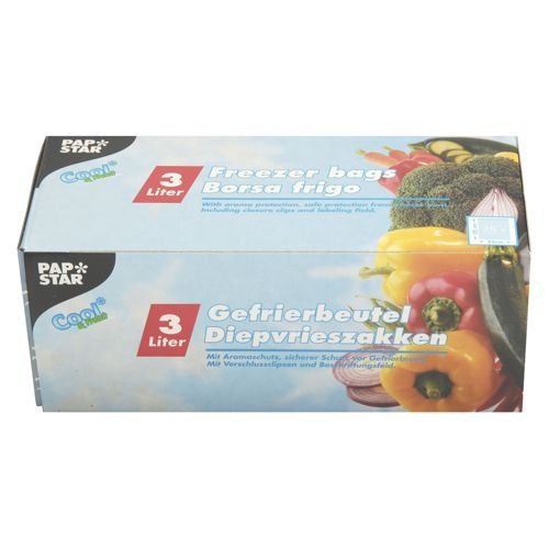 EAN 4002911141588 - Papstar 14158 bolsa para almacenamiento de alimentos 3 L 75 pieza(s) Transparente imagen 1
