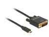 EAN 4043619853229 - DeLOCK 3m, USB-C/DVI 24+1 Adaptador gráfico USB 3840 x 2160 Pixeles Negro imagen 1