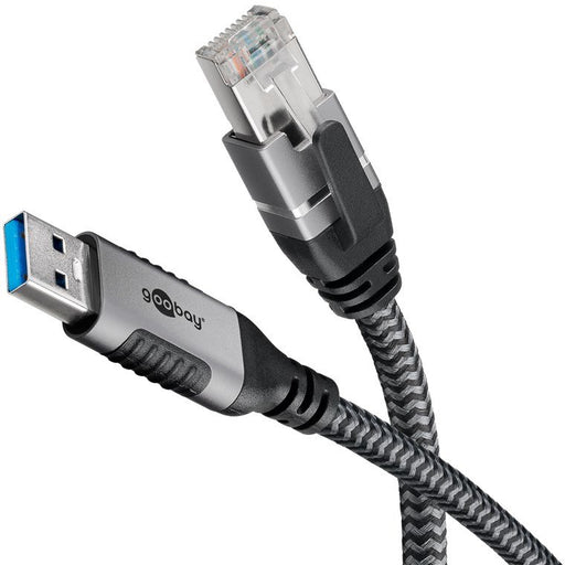 EAN 4040849706936 - Goobay 70693 cambiador de género para cable USB A RJ-45 Negro, Plata imagen 1