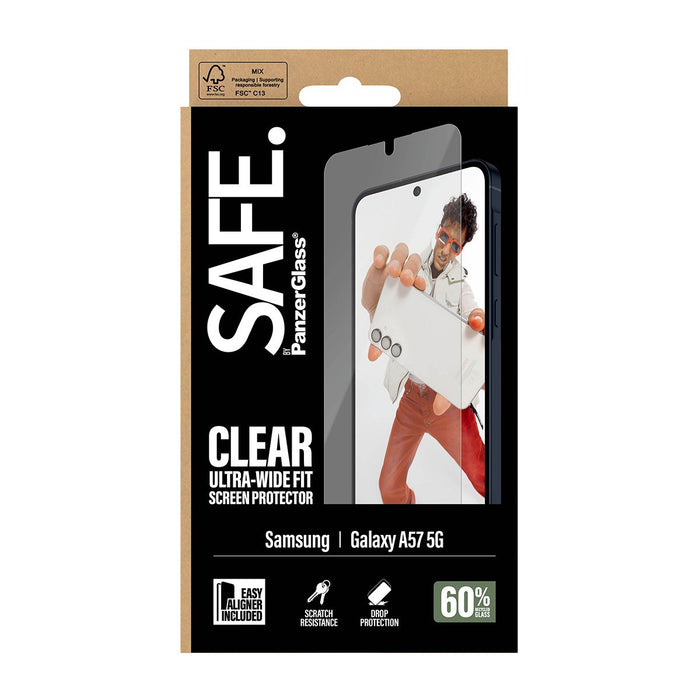 EAN 5715685034022 - PanzerGlass SAFE. by ® Screen Protector Samsung Galaxy A57 5G | Ultra-Wide Fit w. EasyAligner Protector d imagen 3