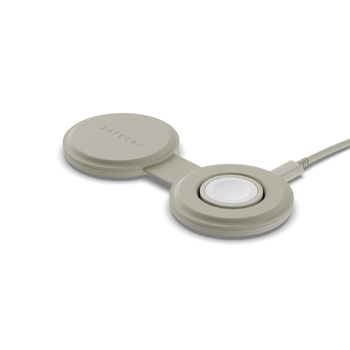 EAN 0810086362110 - Satechi OntheGo 2-in-1 Auriculares, Smartphone, Reloj inteligente Blanco USB Cargador inalámbrico Carga r imagen 2