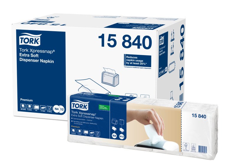 EAN 7322540539981 - Tork 15840 servilleta de papel Blanco 500 pieza(s) imagen 1