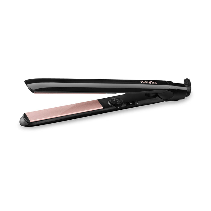 EAN 3030050153590 - BaByliss Smooth Control 235 Plancha de pelo Caliente Negro, Oro rosado 3 m imagen 1